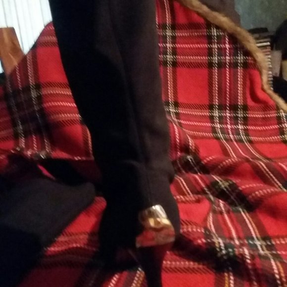 Donald J Pilner Black Fabric Boot - Size 8 - Picture 6 of 10